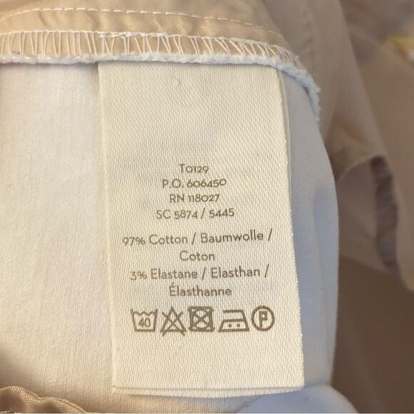 Boden White Chino coastal dress pants trouser slacks cropped mid rise 4R - Picture 9 of 13